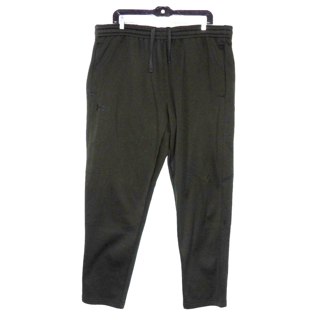 Under Armour Cold Gear Dark Green Fleece Lined Performance‎ Sweatpants Men's XXL